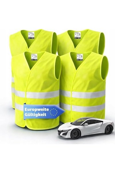 NO BRAND 4 X VESTĂ DE SIGURANȚĂ AUTO 2026 ȘI 2027: VESTĂ VESTĂ