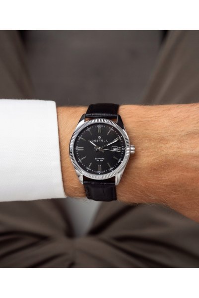 NO BRAND Ceas pentru bărbați DESTELL Loup Sapphire Destell-LU3855-15-201L