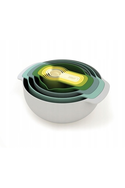 NO BRAND Set de boluri și pahare de măsurat Nest 9 Opal