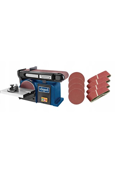 Scheppach 370W BTS900 150mm 5903306901 polizor cu disc și curea pentru rețea