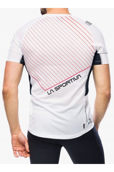 La Sportiva Tricou de alergare Wave - alb/negru M