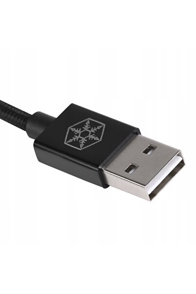 SilverStone CPU03G NEGRU INTENS, CABLU OBUSTRONNY