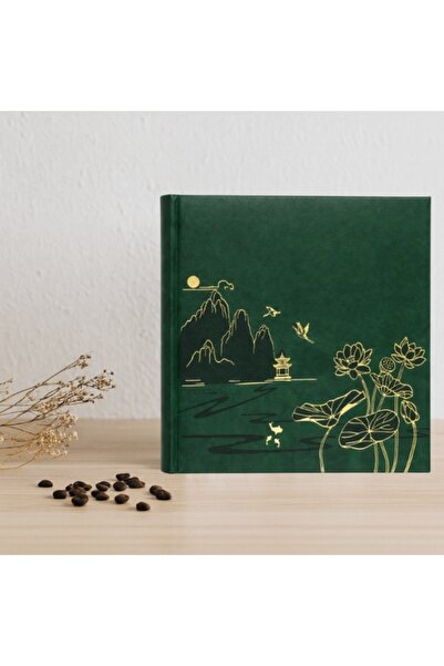 gedeon Album foto glisant, 200 de fotografii 10x15, cu text, verde lotus, fam...