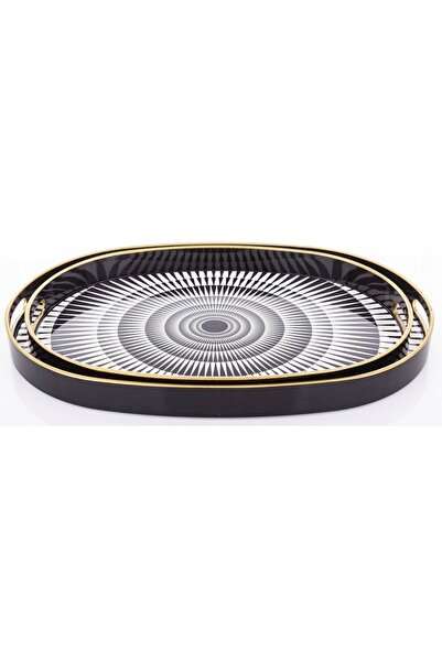 NO BRAND TAVĂ DECORATIVĂ KPL. 2 BUC 44x29.5/39.5x27