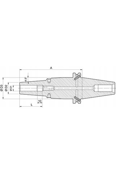 NO BRAND Terminal termocontractabil DIN69871, 8,0/21,0x130mm HAI