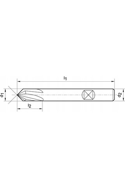 NO BRAND Burghiu elicoidal tip UNI din carbură 10mm x 89mm FORTIS