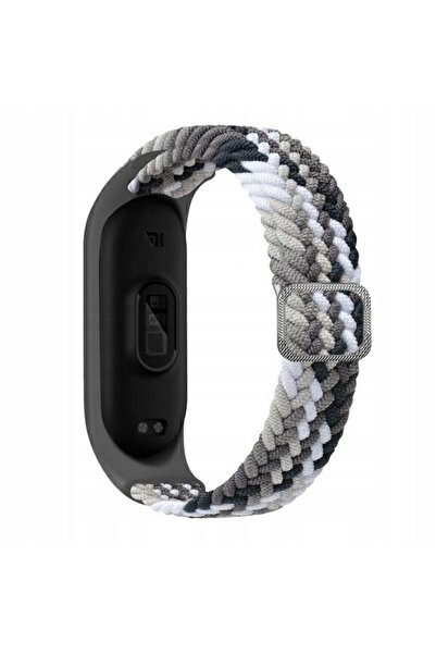 Beline Curea din nailon pentru Mi Band 8, negru și alb/negru-alb