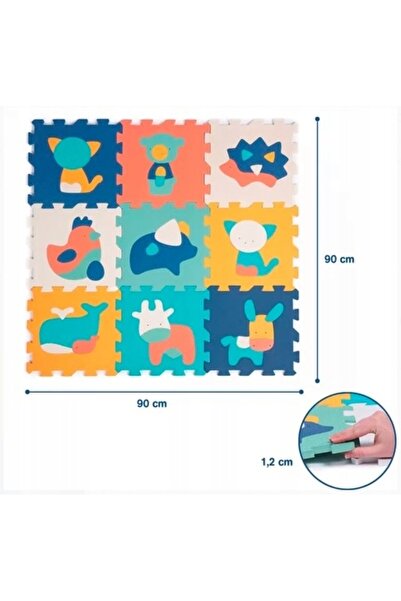 NO BRAND LUDI: puzzle din spumă – 9 animalulețe