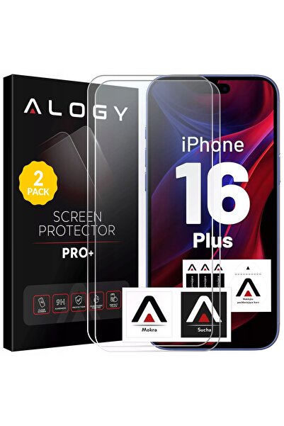 NO BRAND 2x Sticlă temperată pentru Apple iPhone 16 Plus – folie de protecție...