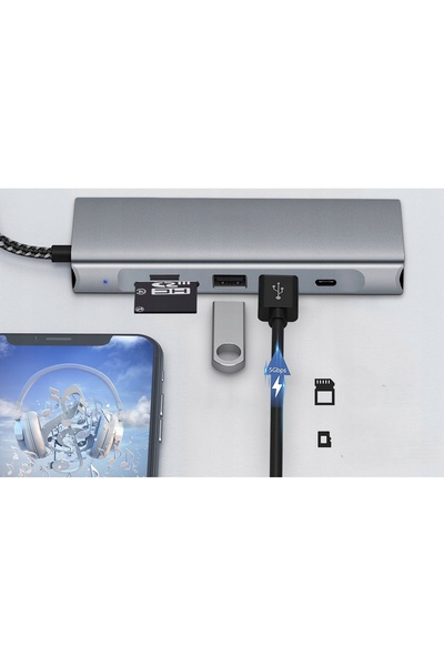 NO BRAND Carcasă SSD, Carcasă de buzunar, Stație de andocare NVMe SATA M.2 8-...