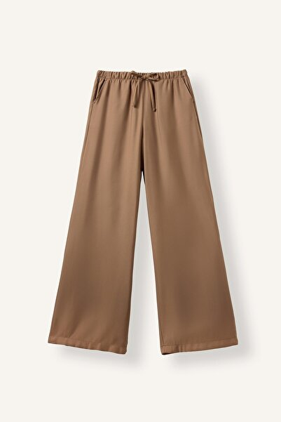 DeFacto Wide Leg High Waist Wide Leg Pants with Pockets H0887Ax26Sm