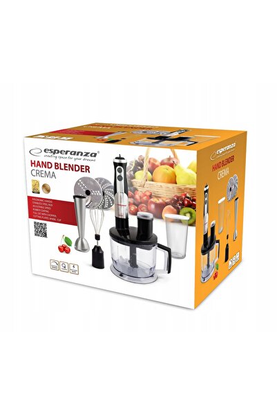 ESPERANZA Blender de mână Crema 800 W Negru