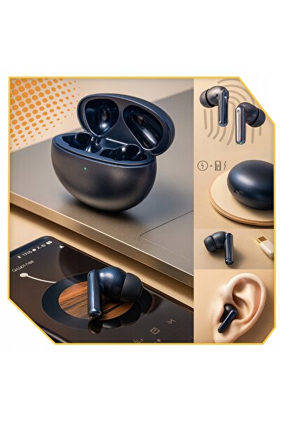 NO BRAND Căști wireless in-ear Bluetooth 5.3 ANC ENC TWS cu carcasă inductivă