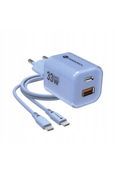 NO BRAND Încărcător rapid GAN de 33W cu 2 porturi și cablu USB C pentru Oppo ...