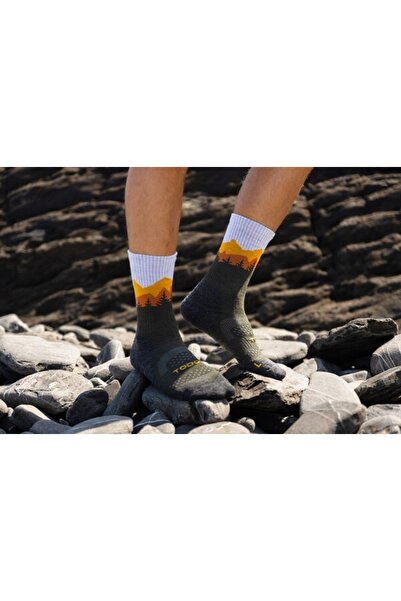 NO BRAND Șosete de trekking FALCON TRAIL 55% lână merinos Juicy Raspberry 43-46