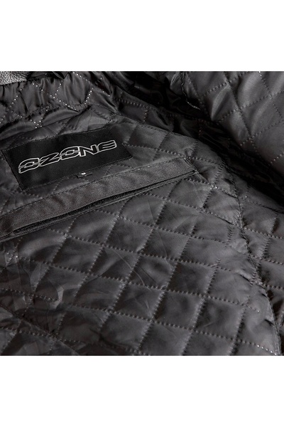 NO BRAND OZONE RAMONES Jachetă de piele neagră [Mărime: 5XL]