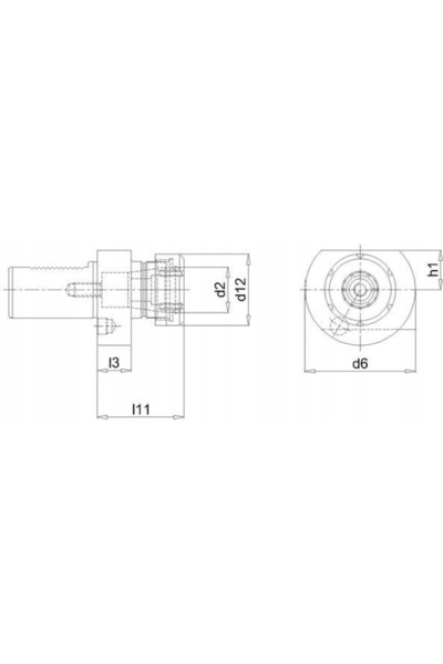NO BRAND Suport VDI pentru alezoare E4 30xER25 FORTIS