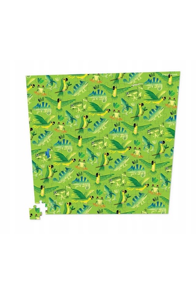NO BRAND Crocodile Creek: Puzzle 144 piese. Pădure Imposibilă