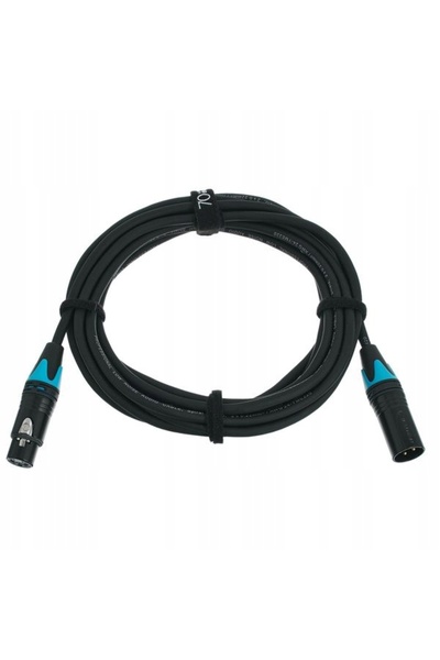 NO BRAND Cablu de microfon XLR „Pro Snake” 70th Anniversary, 5 m, Neutrik Bla...