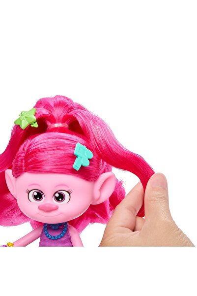 mattel Figurină din filmul Trolls, roz, 20 cm, Set de accesorii Trolls POPPY