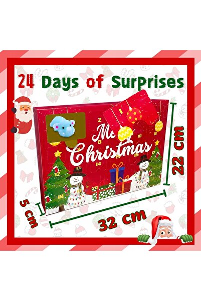 NO BRAND CALENDAR DE ADVENT MOCHI SQUISHY 2024 - 24 DE CADOURI MINI KAWAII PE...