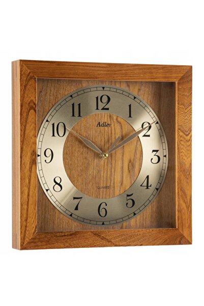 adler 21091 - 27x27cm - Stejar - Ceas de perete din lemn