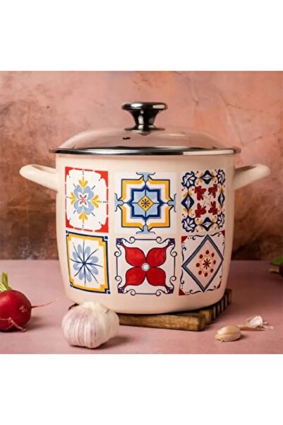 NO BRAND Metalac 20 cm 5.1l PORTO oală emailată cu capac