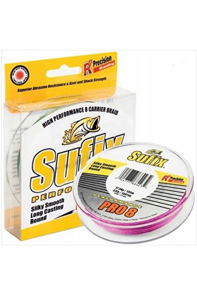 NO BRAND SUFIX PERFORMANCE PRO 8 PINK 0.15mm 135m 10.2KG Fir de spinning