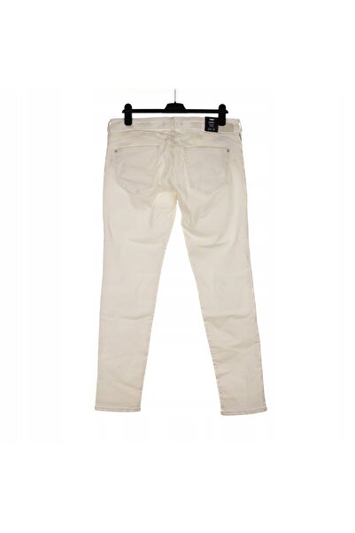 NO BRAND Pantaloni de damă BLUE LINDY, blugi skinny albi 32/32