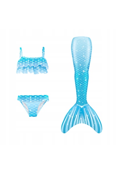 Master Costum de baie sirenă Diana, coadă de sirenă pentru copii 120 cm