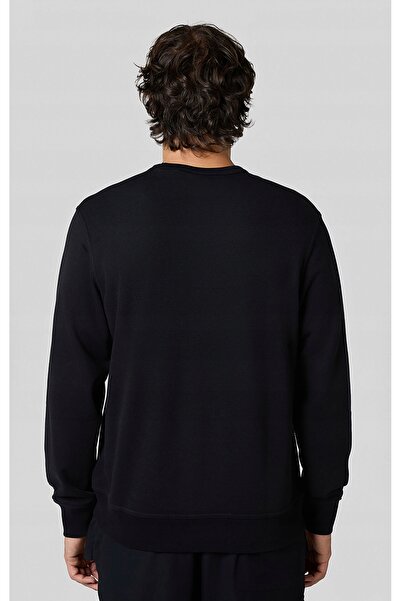 Champion Bluză de trening cu guler rotund 220730 Bărbați Bumbac negru XL