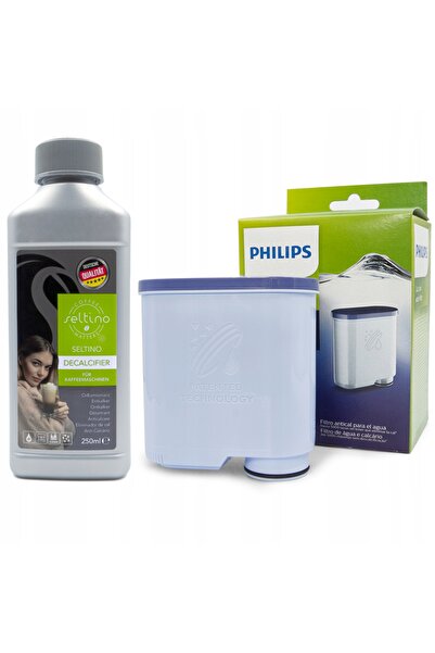 Philips Decalcifiant pentru aparat de cafea + filtru pentru aparat de cafea S...