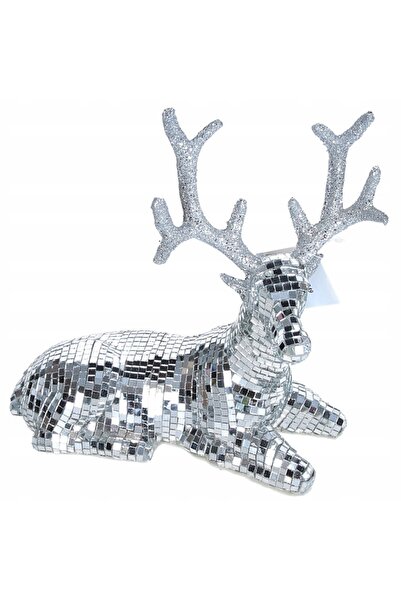 NO BRAND Figurină ren, decorațiune de Crăciun pentru brad, coroniță, glamour.