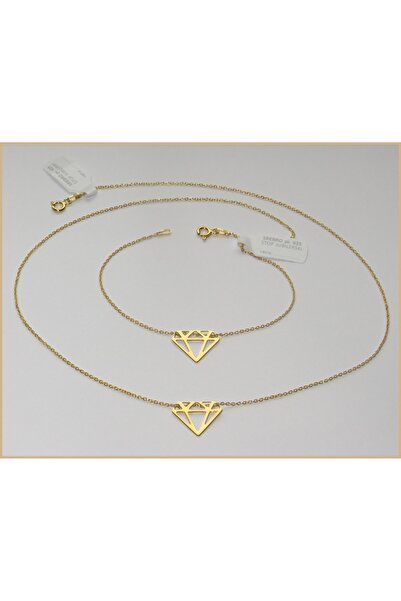 NO BRAND Brățară DIAMENT din argint placat cu aur de 24K