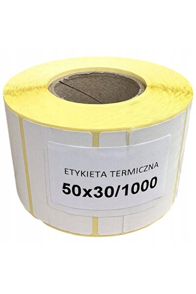 Eureka ETICHETE TERMICE 50x30 mm autocolante pentru mașini de etichetat, impr...