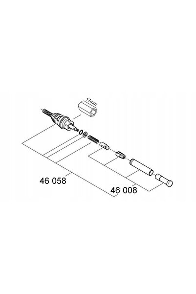Grohe Comutator baterie EUROPLUS și EURODISC 46058000
