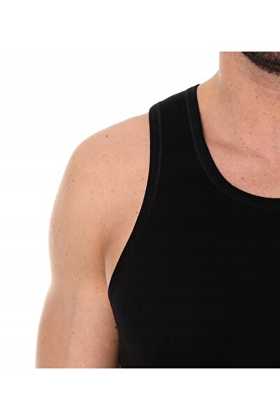 Brubeck Tricou de corp din bumbac confortabil pentru bărbați TA00540A Negru - XL