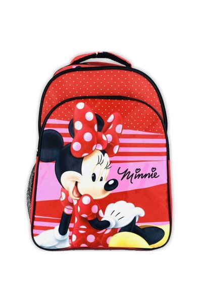 NO BRAND Rucsac școlar Myszka Mini 4 roșu SZ24