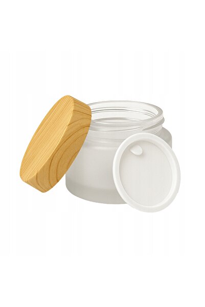 NO BRAND 20x Borcan de sticlă mată 30g pentru cremă, loțiune, cosmetice, unguent