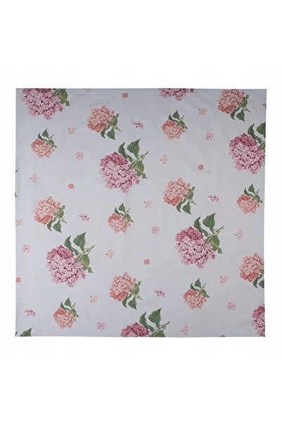 NO BRAND Față de masă albastră din bumbac cu hortensii 150x150 cm .C&E
