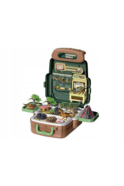 DK Dinozaur cu rucsac, figurine T-Rex, set dinozauri, jucărie exploratori, cadou