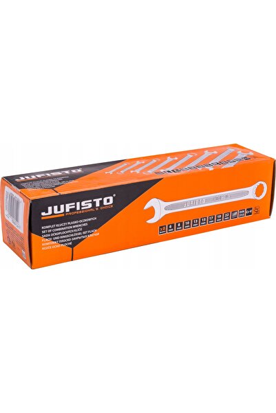 NO BRAND Set de chei plate și inelare 6-22mm, 8 bucăți. DIN 3113 JUFISTO