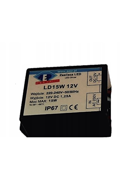 NO BRAND Transformator alimentator LED 12V 15W IP67 LD15W_12V