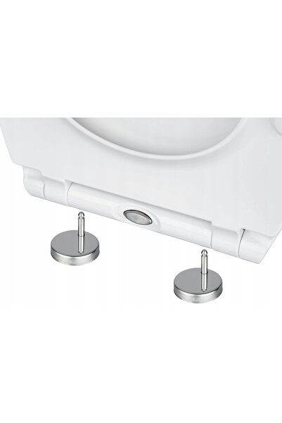 NO BRAND Aquer AQ Slim alb duroplast cu închidere lentă capac WC