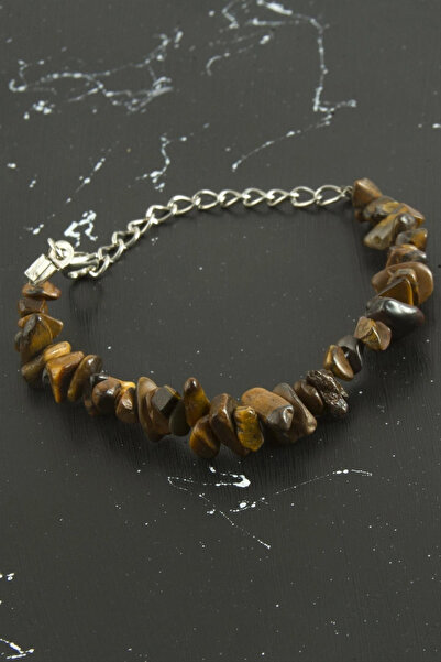 SORA GROUP Cheetah's Eye Broken Natural Stone Bracelet