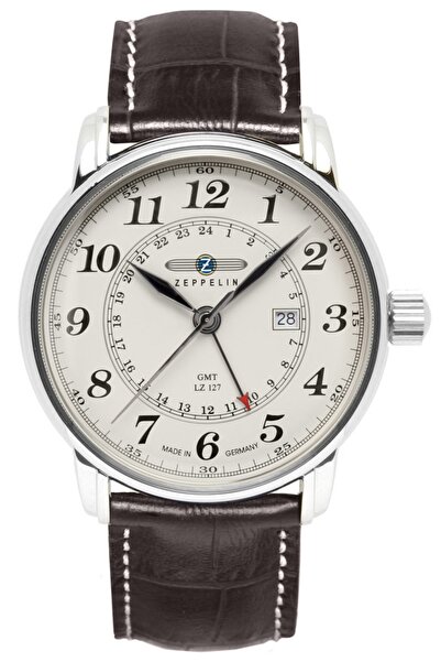 Zeppelin Ceas bărbătesc LZ127 Graf Dual Time 7644-5 + CUTIE