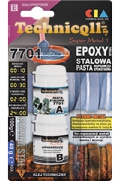 Technicqll Pastă epoxidică pe bază de oțel, 500 g, E-648