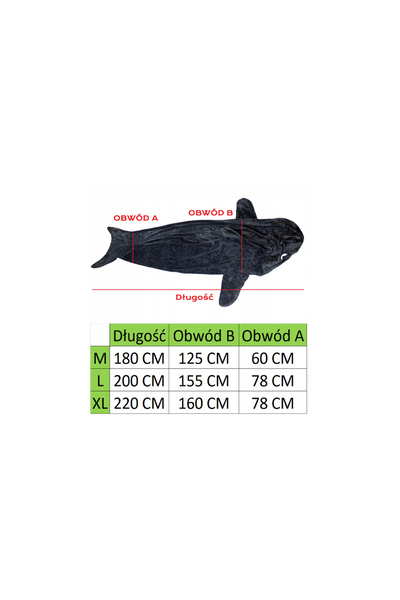 NO BRAND Pătură rechin din fleece polar, sac de dormit, cadou frumos, mărimea...