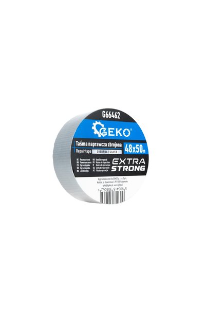GEKO Bandă de întărire REPAIR 48mmx50m REZISTENTĂ argintie kpl 3 buc. UNIVERSAL