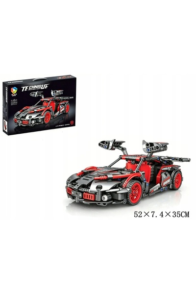 Gazelo Cuburi de construcție Technique Auto – Mașină sport, 487 de piese